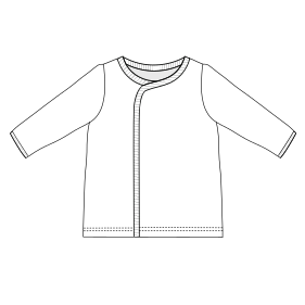 Patron ropa, Fashion sewing pattern, molde confeccion, patronesymoldes.com Baby clothes 6680 BABIES Blouses